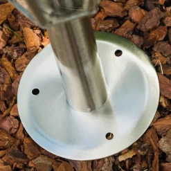 Borne Moskau Acier Inoxydable, 1 Lumiere