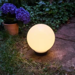 Boule Lumineuse Campinas Led Noir, Blanc, 1 Lumiere