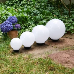 Boule Lumineuse Campinas Led Noir, Blanc, 1 Lumiere
