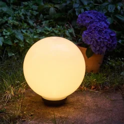 Boule Lumineuse Campinas Led Noir, Blanc, 1 Lumiere