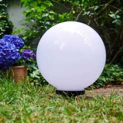 Boule Lumineuse Campinas Led Noir, Blanc, 1 Lumiere