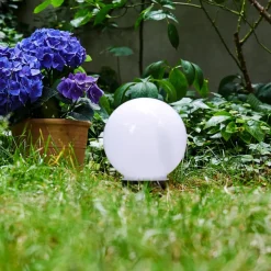Boule Lumineuse Campinas Led Noir, Blanc, 1 Lumiere