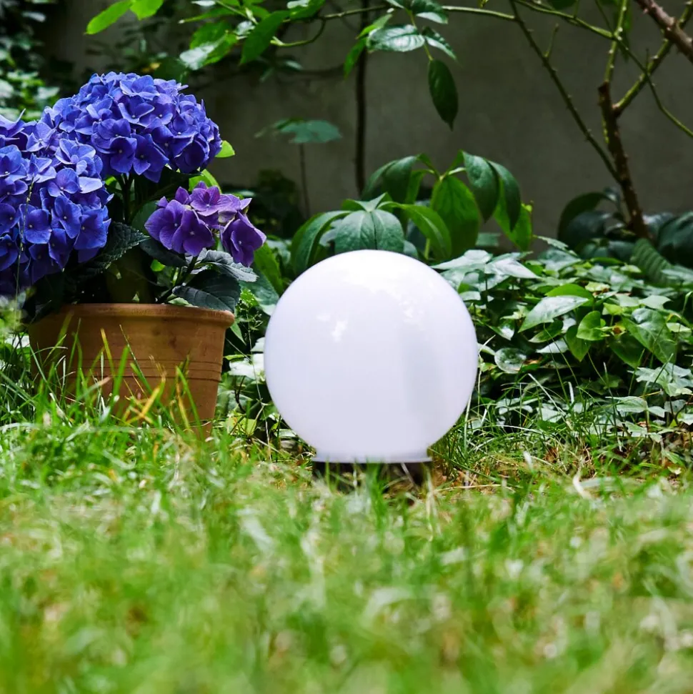 Boule Lumineuse Campinas Led Noir, Blanc, 1 Lumiere