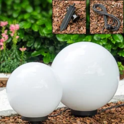 Boule Lumineuse Miau Blanc, 2 Lumieres