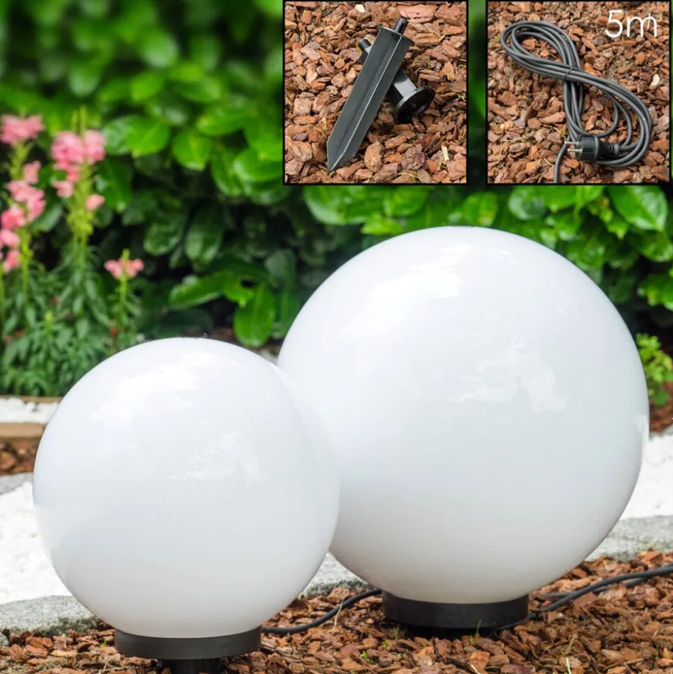Boule Lumineuse Miau Blanc, 2 Lumieres