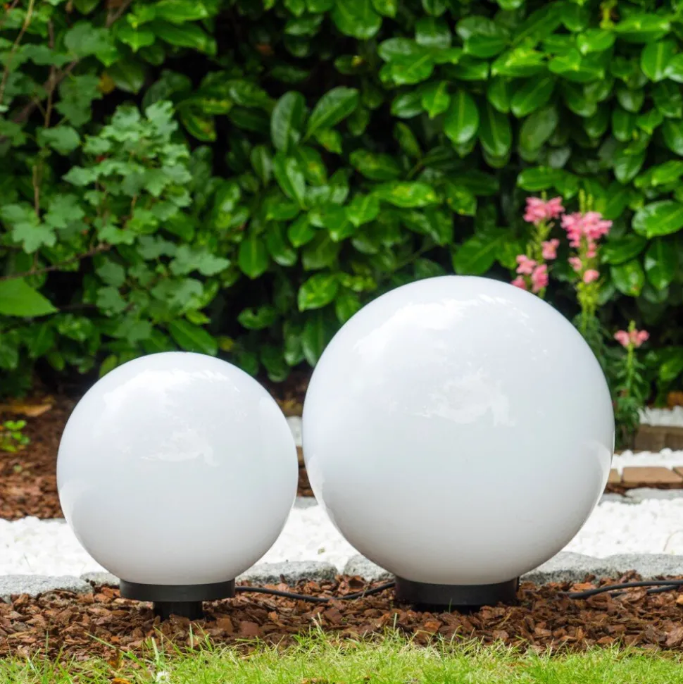Boule Lumineuse Miau Blanc, 2 Lumieres