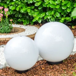 Boule Lumineuse Miau Blanc, 2 Lumieres