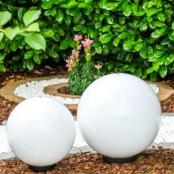 Boule Lumineuse Miau Blanc, 2 Lumieres