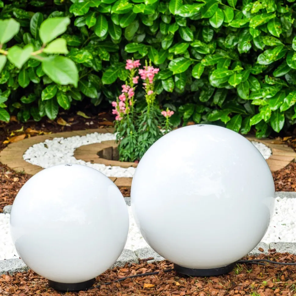 Boule Lumineuse Miau Blanc, 2 Lumieres