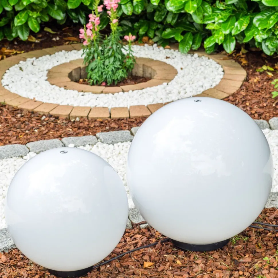 Boule Lumineuse Miau Blanc, 2 Lumieres