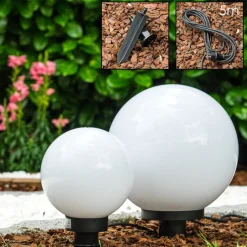 Boule Lumineuse Miau Blanc, 2 Lumieres