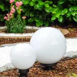 Boule Lumineuse Miau Blanc, 2 Lumieres