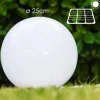 Boule Lumineuse Solar Led Acier Inoxydable, 2 Lumieres