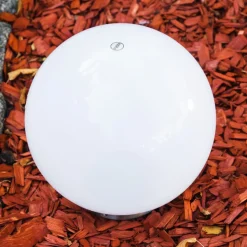 Boule Lumineuse Solar Led Acier Inoxydable, 2 Lumieres