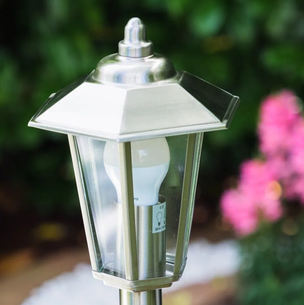 Eclairage De Chemin Moskau Acier Inoxydable, 1 Lumiere