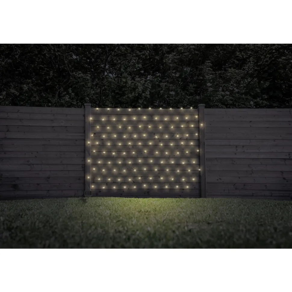 Guirlande Globo Solar Led Vert, Noir, 100 Lumieres