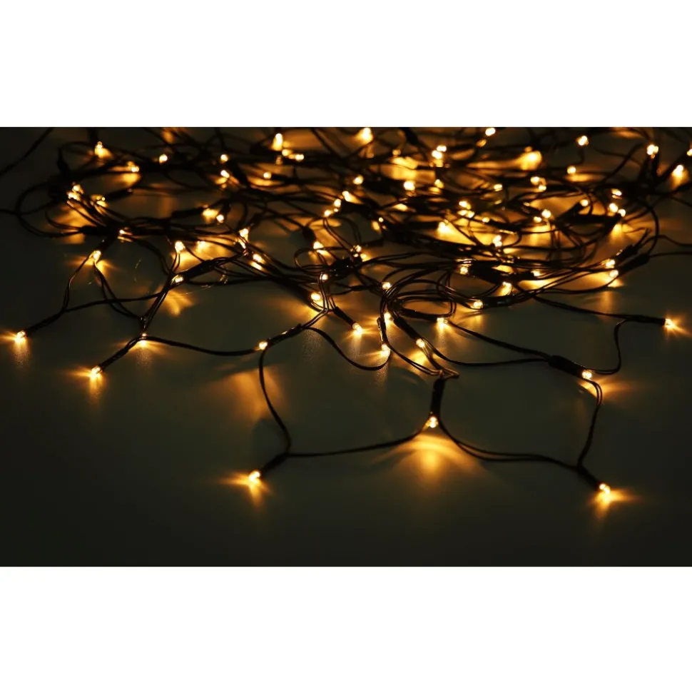 Guirlande Globo Solar Led Vert, Noir, 100 Lumieres