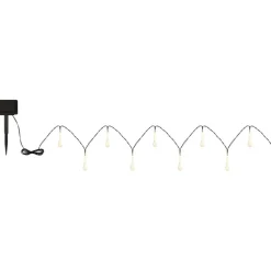 Guirlande Globo Solar Led Noir, 20 Lumieres