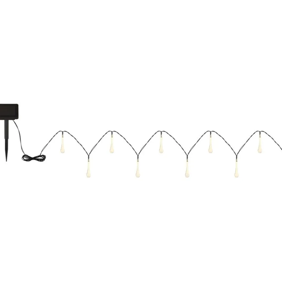 Guirlande Globo Solar Led Noir, 20 Lumieres