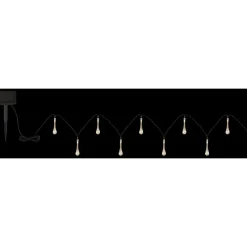 Guirlande Globo Solar Led Noir, 20 Lumieres