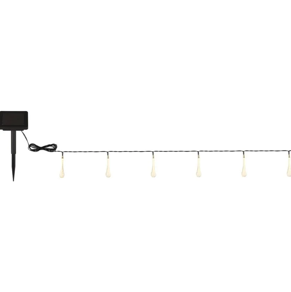 Guirlande Globo Solar Led Noir, 20 Lumieres