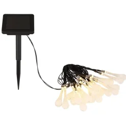 Guirlande Globo Solar Led Noir, 20 Lumieres