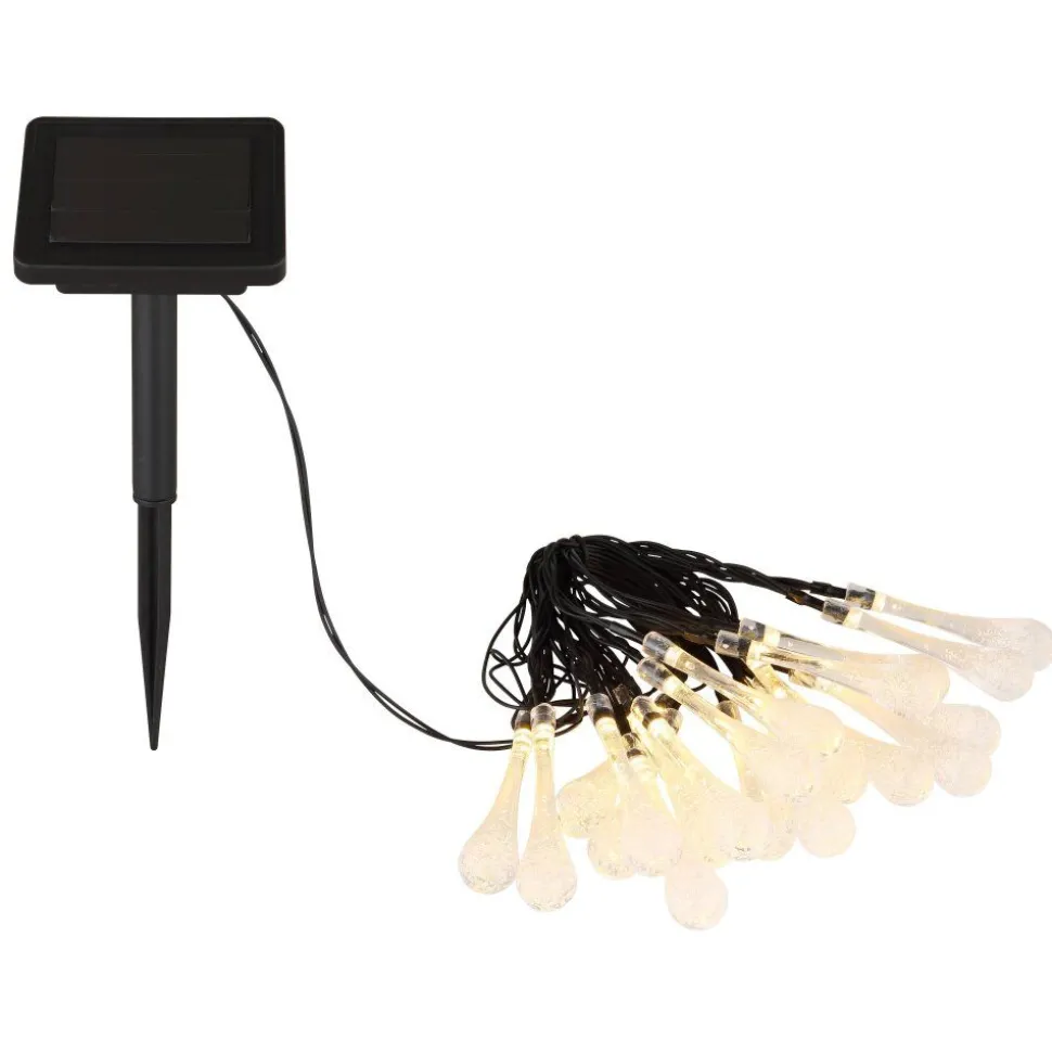 Guirlande Globo Solar Led Noir, 20 Lumieres