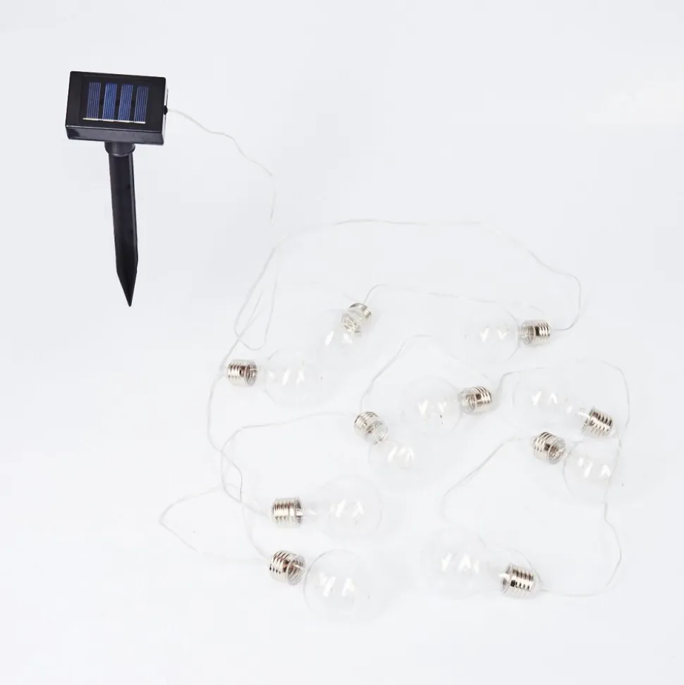 Guirlande Lumineuse Solaire Markhus Led Transparent, 10 Lumieres