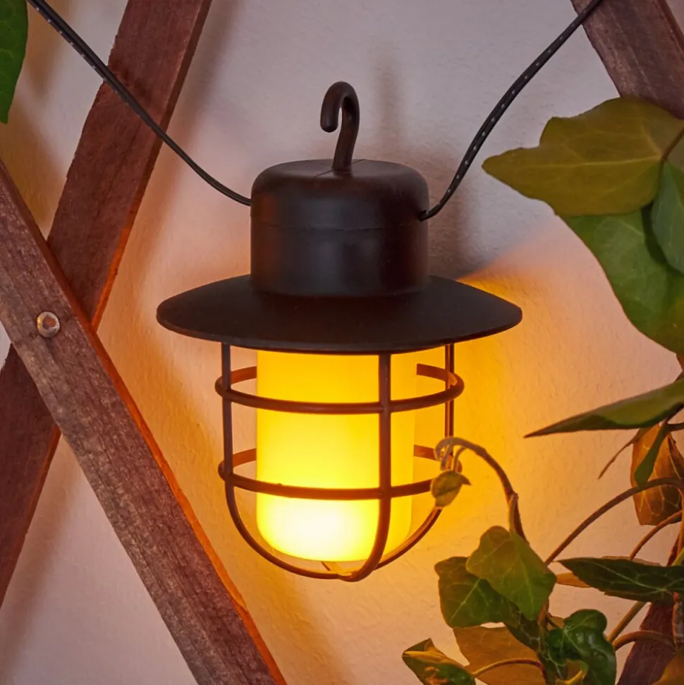 Guirlande Pozzuoli Led Noir, Blanc, 10 Lumieres