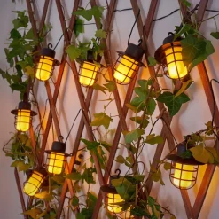 Guirlande Pozzuoli Led Noir, Blanc, 10 Lumieres
