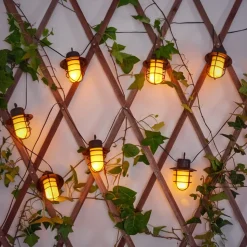 Guirlande Pozzuoli Led Noir, Blanc, 10 Lumieres