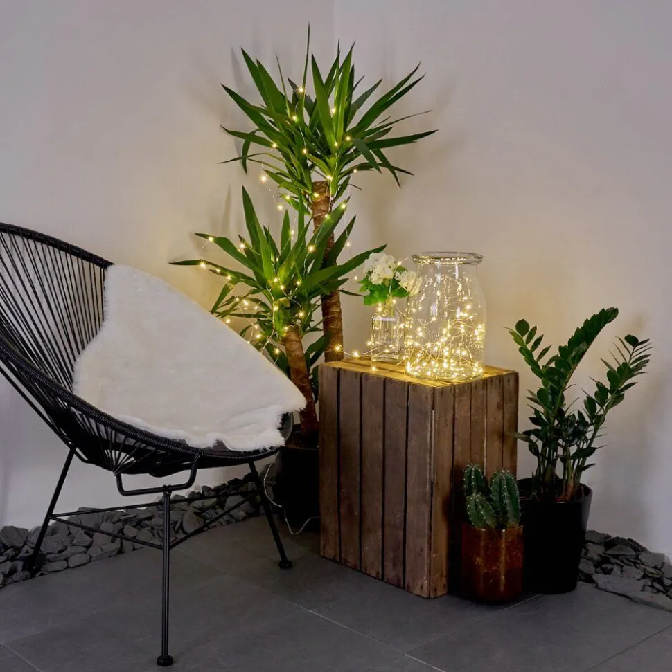 Guirlande Solaire Pistoia Led Blanc, 120 Lumieres
