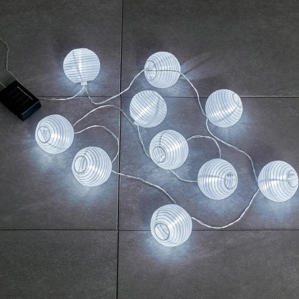 Guirlande Solaire Redding Led Blanc, 10 Lumieres