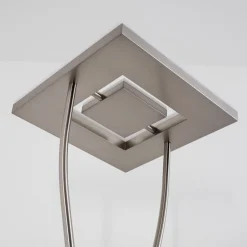 Lampadaire A Vasque Kimba Led Nickel Mat, 3 Lumieres