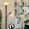 Lampadaire A Vasque Phong Led Noir, 2 Lumieres