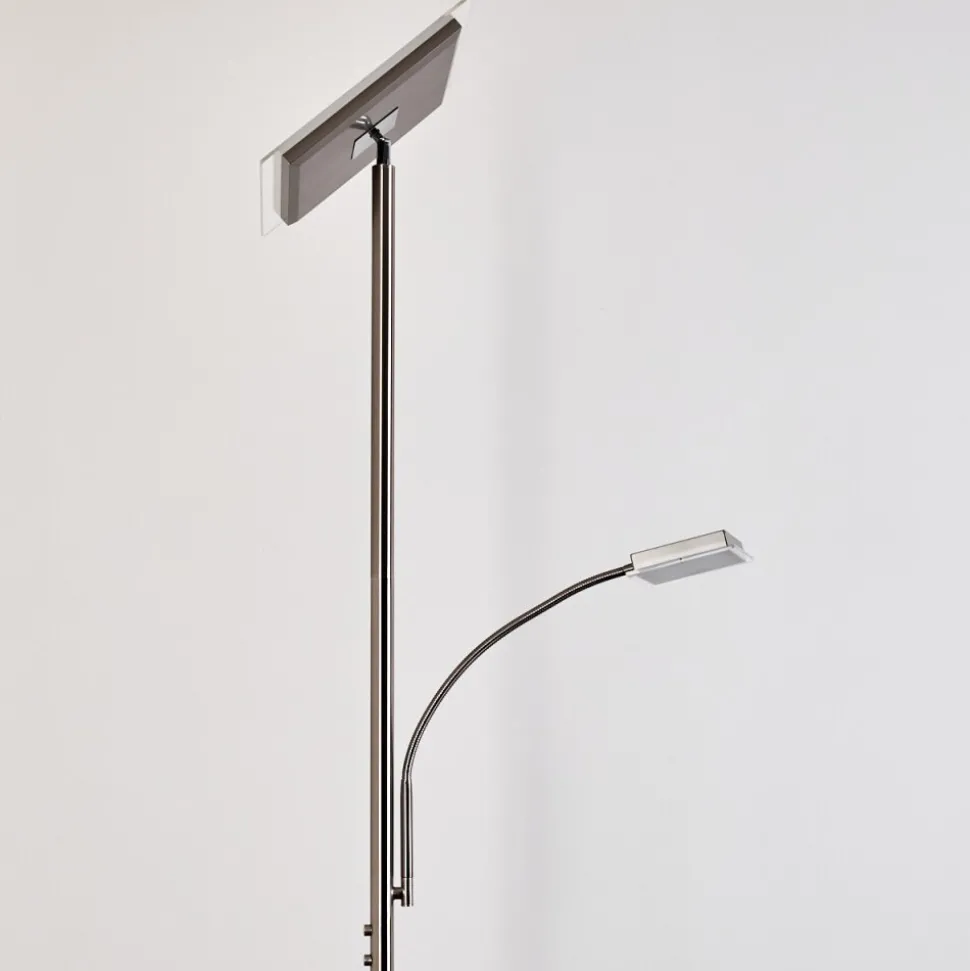 Lampadaire A Vasque Veteli Led Acier Inoxydable, 2 Lumieres