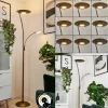 Lampadaire A Vasquegravin Led Vieux Laiton, Blanc, 2 Lumieres