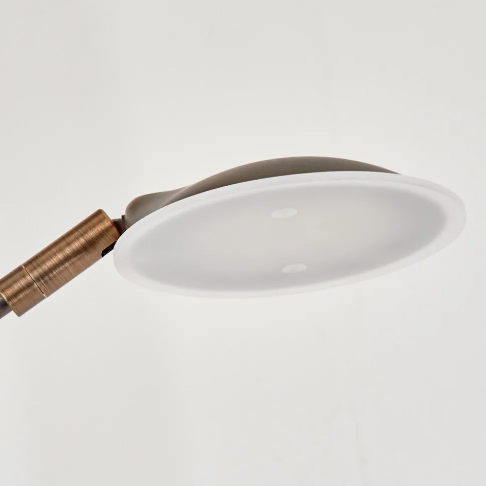 Lampadaire A Vasquegravin Led Vieux Laiton, Blanc, 2 Lumieres