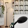 Lampadaire A Vasquegravin Led Noir, 2 Lumieres