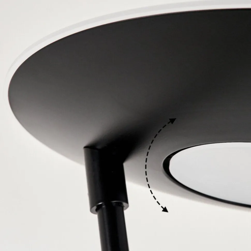 Lampadaire A Vasquegravin Led Noir, 2 Lumieres