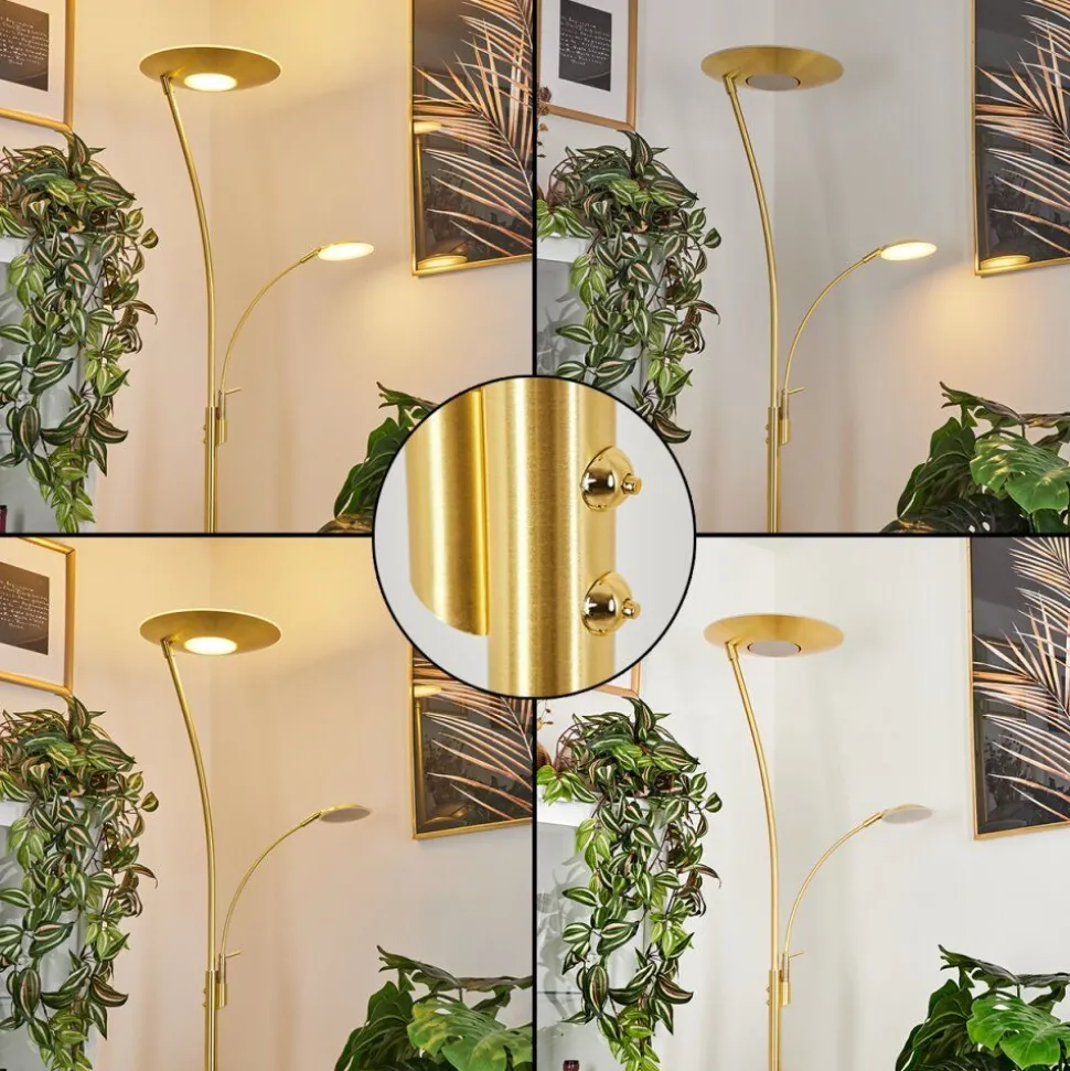 Lampadaire A Vasquegravin Led Laiton, 2 Lumieres