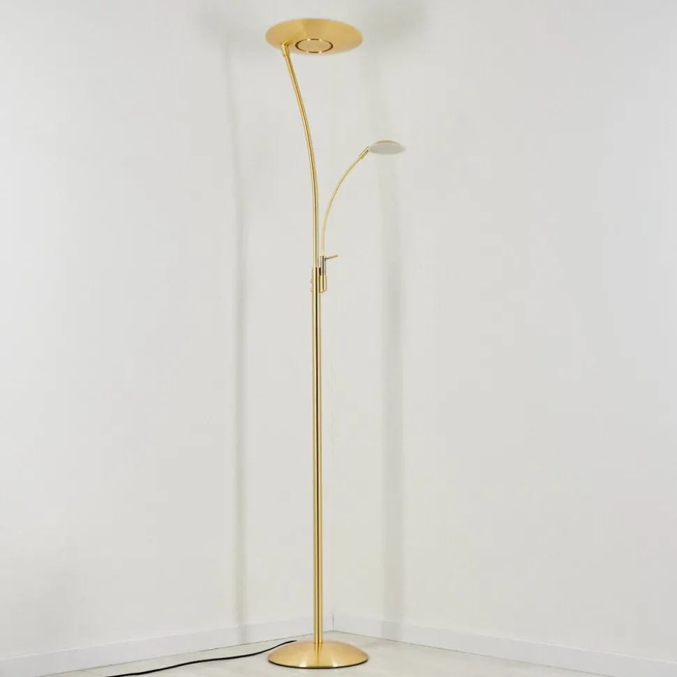 Lampadaire A Vasquegravin Led Laiton, 2 Lumieres