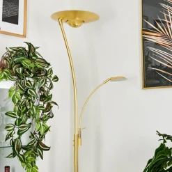 Lampadaire A Vasquegravin Led Laiton, 2 Lumieres