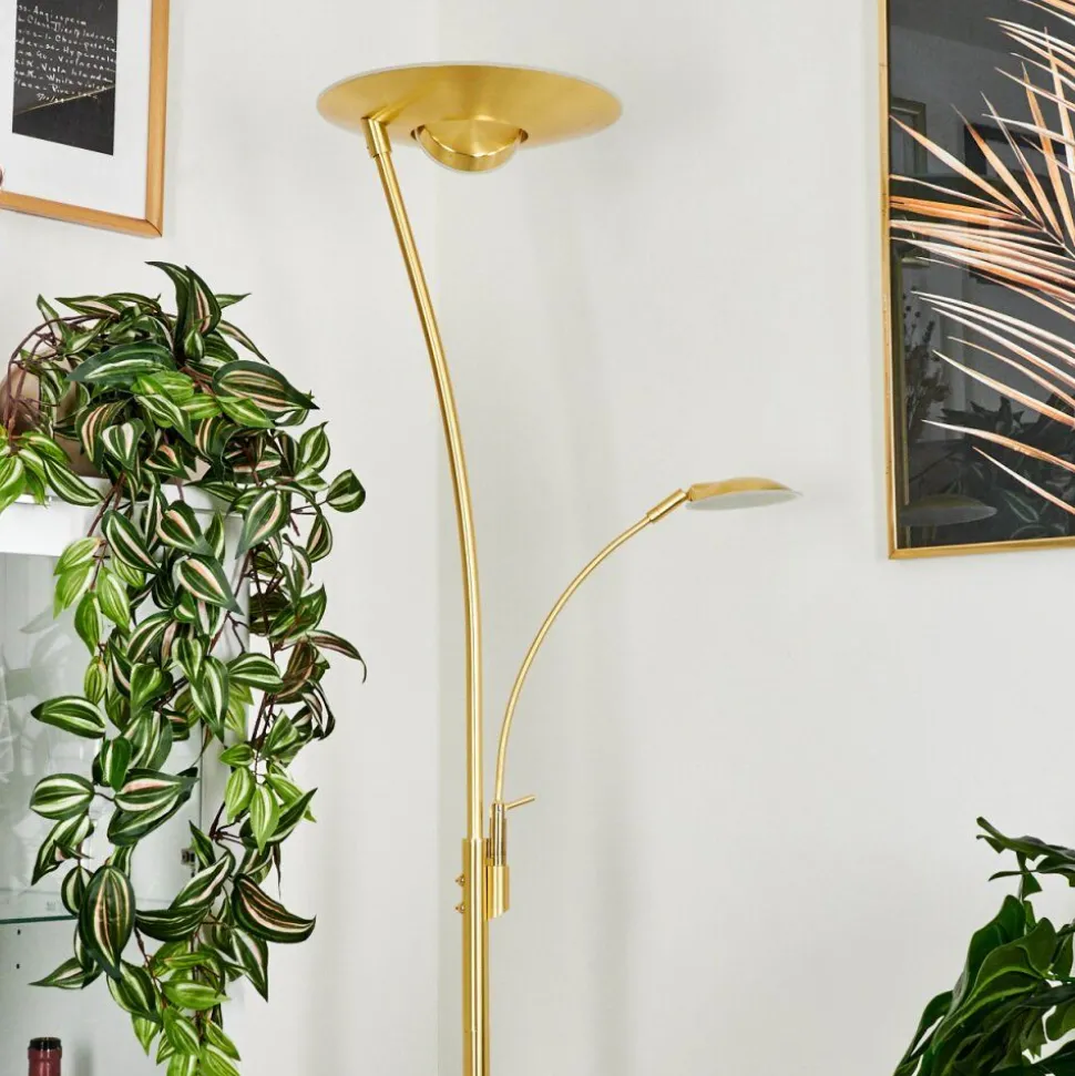 Lampadaire A Vasquegravin Led Laiton, 2 Lumieres