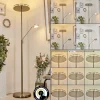 Lampadaire A Vasquehuallilemu Led Nickel Mat, 2 Lumieres
