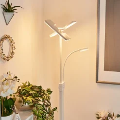 Lampadaire A Vasquejanze Led Blanc, 2 Lumieres