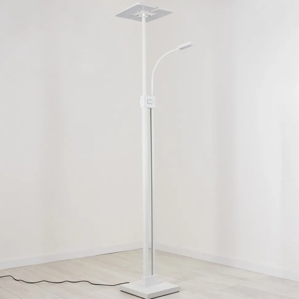 Lampadaire A Vasquejanze Led Blanc, 2 Lumieres