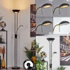 Lampadaire A Vasquerom Led Noir, 2 Lumieres
