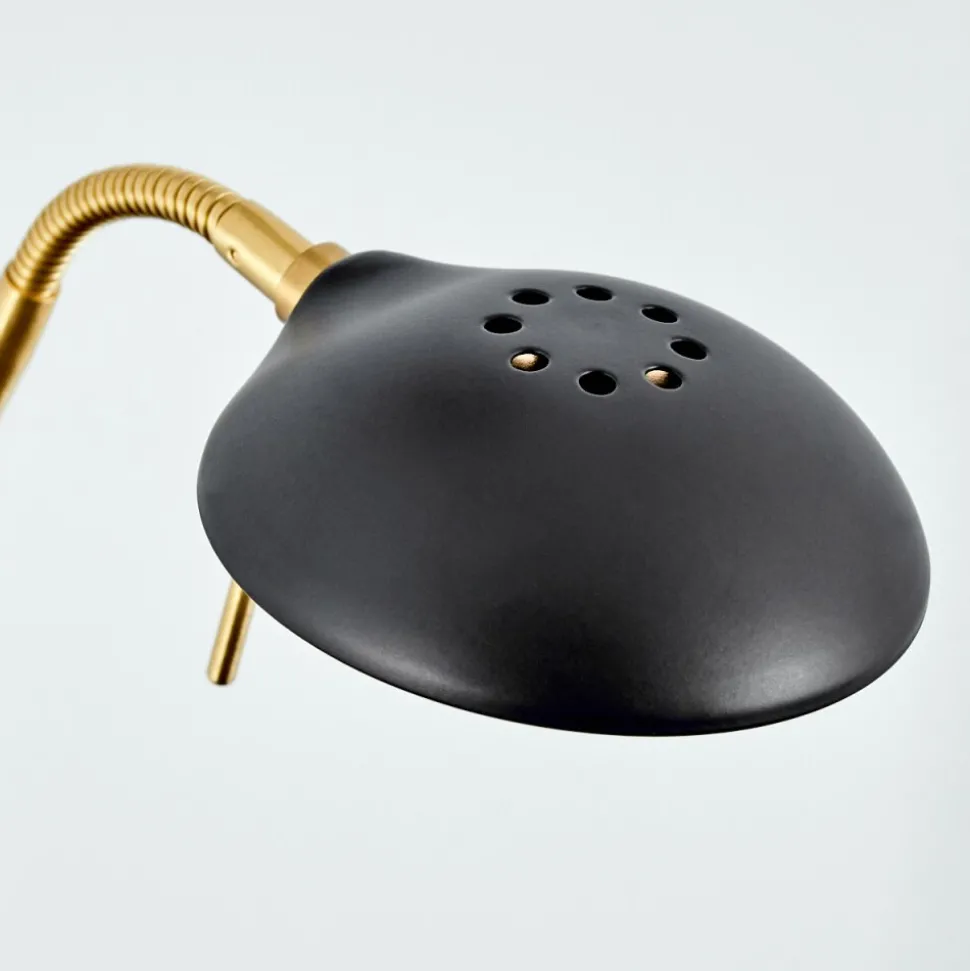 Lampadaire A Vasquerom Led Noir, 2 Lumieres
