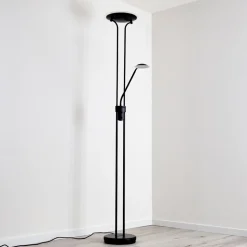 Lampadaire Abiqua Led Noir, 2 Lumieres